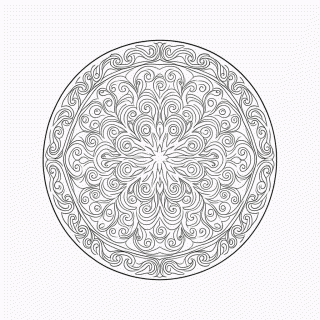 Mandala Antiestresse Nível 5 para colorir