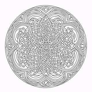 Mandala Antiestresse Nível 7 para colorir