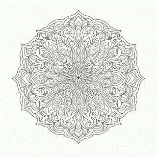 Mandala Antiestresse Nível 9 para colorir