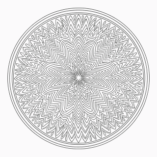 Mandala estrelada Avancada para colorir