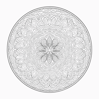 Mandala hindu Media para colorir