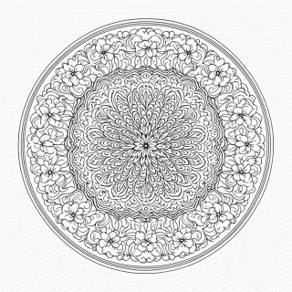 Mandala japonesa Profissional — Mandalas para Colorir