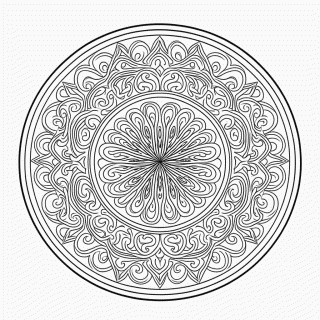 Mandala maori Avancada para colorir