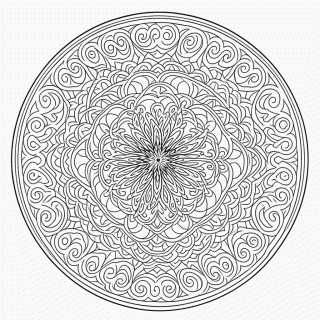 Mandala maori Profissional para colorir