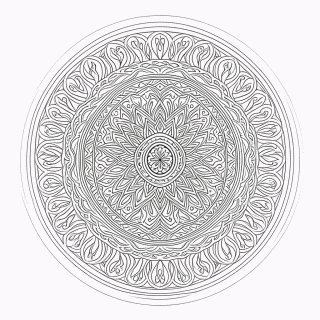 Mandala mistica Avancada para colorir
