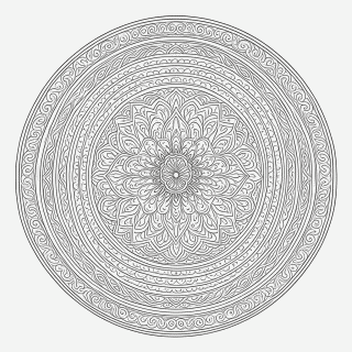 Mandala tibetana Complexa para colorir