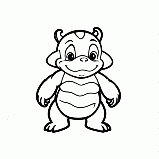 Bowser Jr Bebe — Mario Bros para Colorir