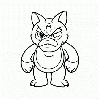 Bowser Vilao para colorir