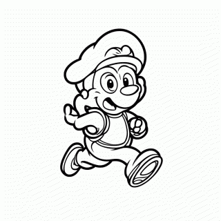 Luigi Pulando para colorir
