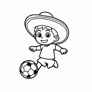 Juanito (Copa 1970) para colorir