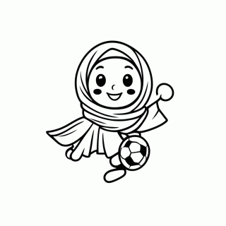 La'eeb (Copa 2022) para colorir