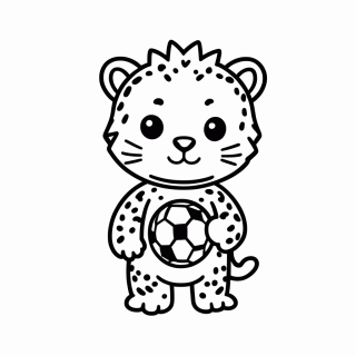 Zakumi (Copa 2010) para colorir