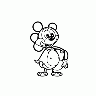 Pateta Amigo Mickey para colorir
