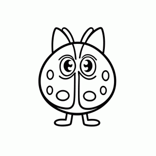 Ladybug Mascara Vermelha — Miraculous Ladybug para Colorir