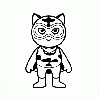 Plagg Kwami Preto para colorir