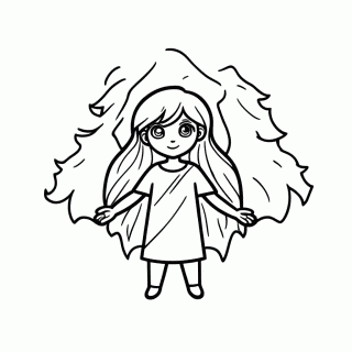 Comadre Fulôzinha — Mitologia Brasileira para Colorir