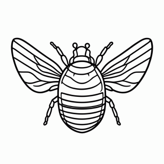 Escaravelho para colorir