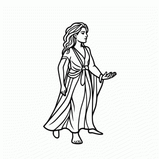 Artemis Caca Lua para colorir