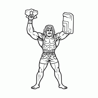 Hercules 12 Trabalhos para colorir