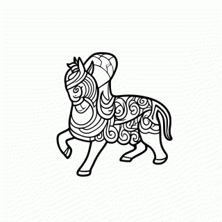 Minotauro Labirinto — Mitologia Grega para Colorir