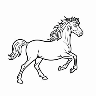Cavalo de Oito Patas para colorir