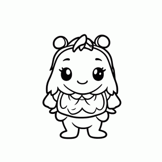 Maui Com Anzol Magico — Moana para Colorir