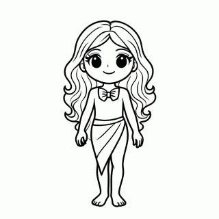 Oceano Amigo Moana — Moana para Colorir