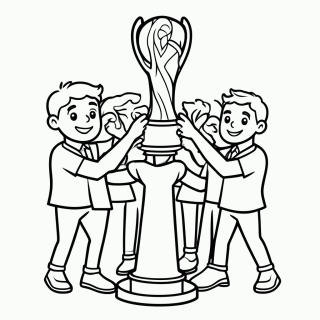 Alemanha Tetracampeã de 2014 para colorir