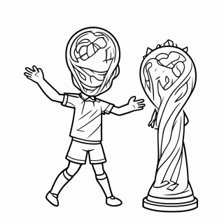 Brasil Pentacampeão de 2002 para colorir