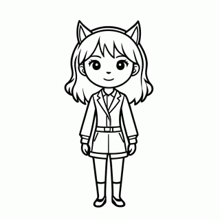 Clawdeen Wolf para colorir