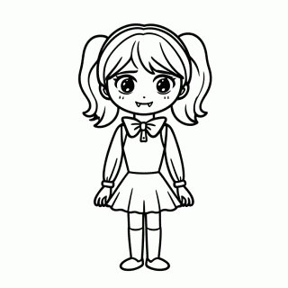 Draculaura — Monster High para Colorir