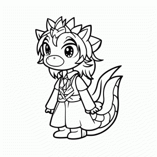 Jinafire Long para colorir