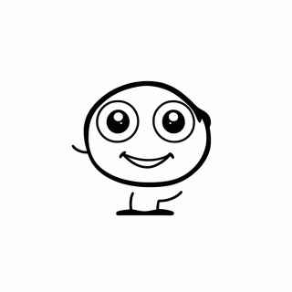 Monstrinho de Um Olho para colorir
