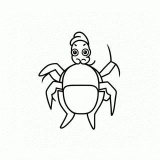 Waternoose Aranha Chefe — Monstros S.A. para Colorir