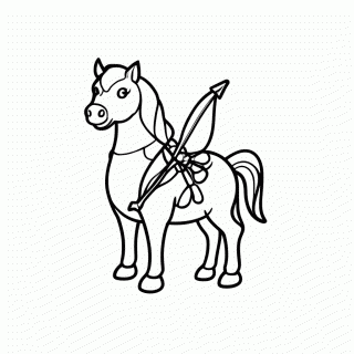 Centauro para colorir