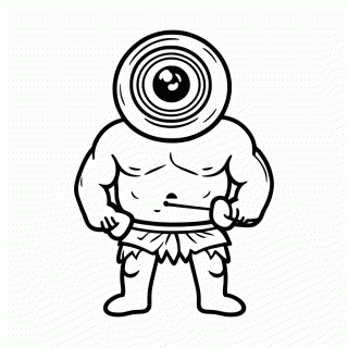 Ciclope para colorir
