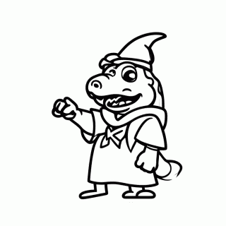 Cuca Monstro para colorir