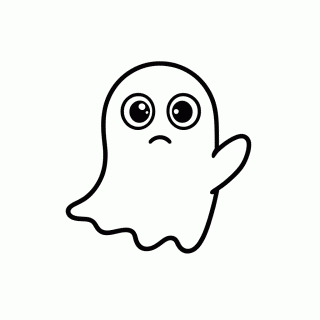 Fantasma para colorir
