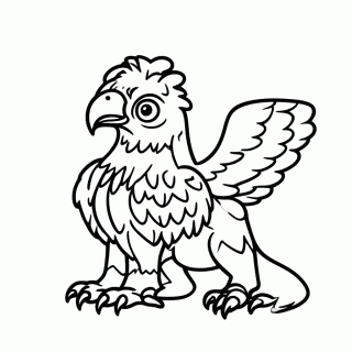 Grifo para colorir