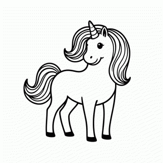 Unicornio para colorir
