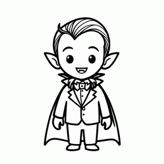 Vampiro para colorir