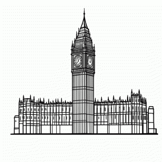 Big Ben Londres para colorir