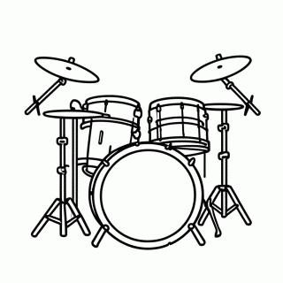 Bateria para colorir