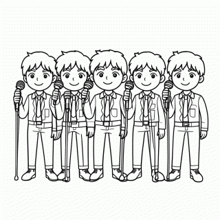 Bts Membros para colorir