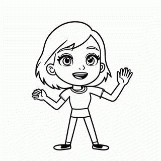 Ludmilla Dancando para colorir