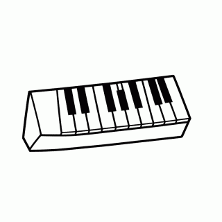 Teclado para colorir