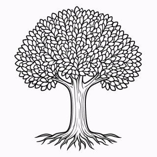 Arvore para colorir