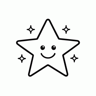 Estrela Natureza para colorir