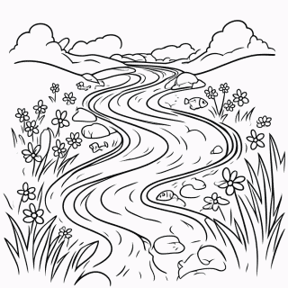 Rio para colorir