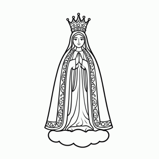 Nossa Senhora Aparecida para colorir